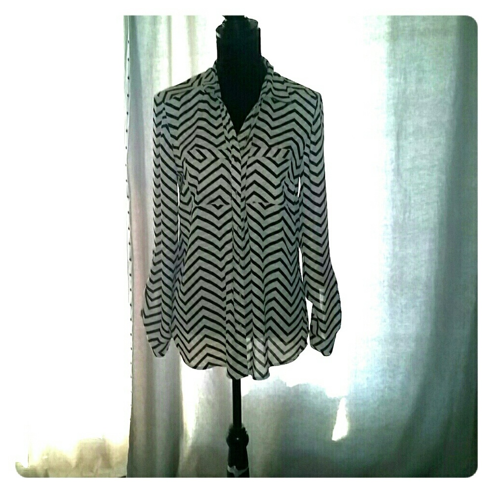 NWOT  Striped Blouse
